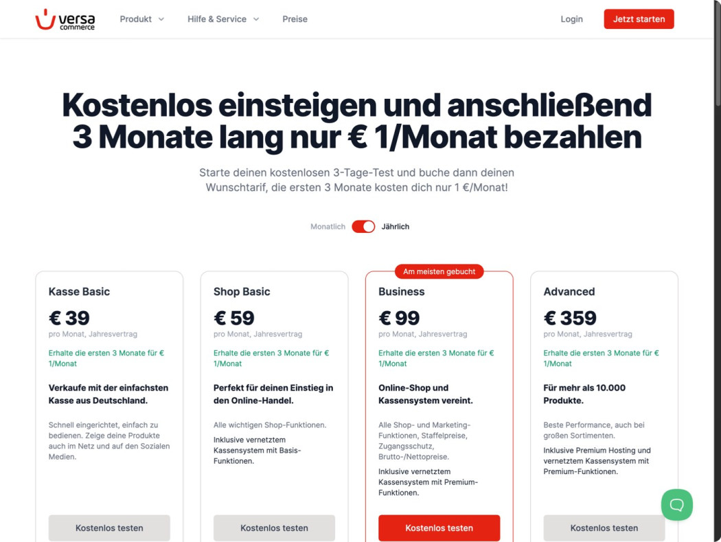 Versacommerce screenshot 2